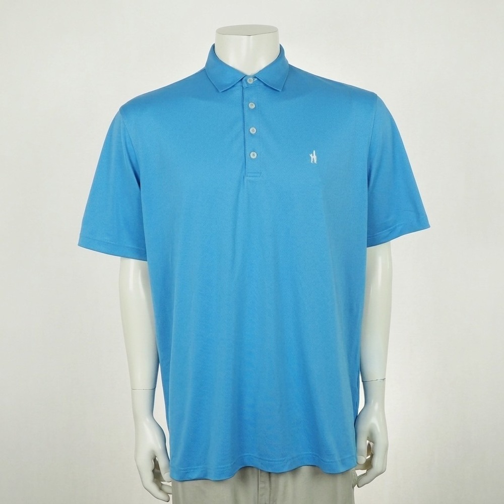 Johnnie-O Hangin' Out Golf Polo Shirt Mens Sz XL Blue Fairway Performance Blend